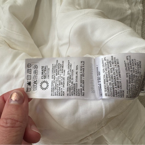 Reformation Archer Ruched White Tank Top like new size 4 - Picture 7 of 9